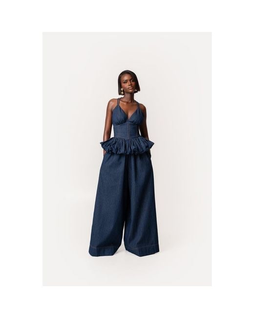 Ofuure Blue Amara Pants