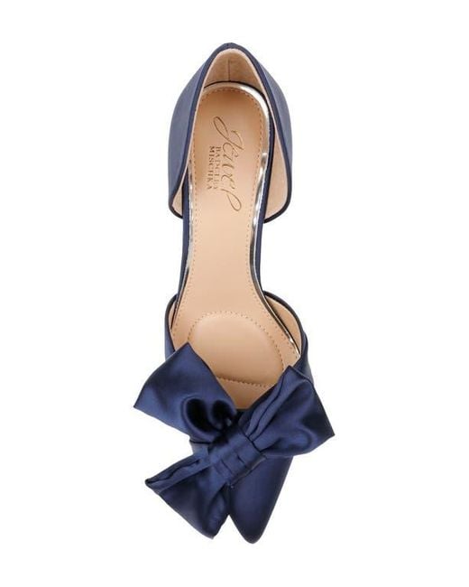 Badgley Mischka Blue Sidney Pointed Toe D'Orsay Pump