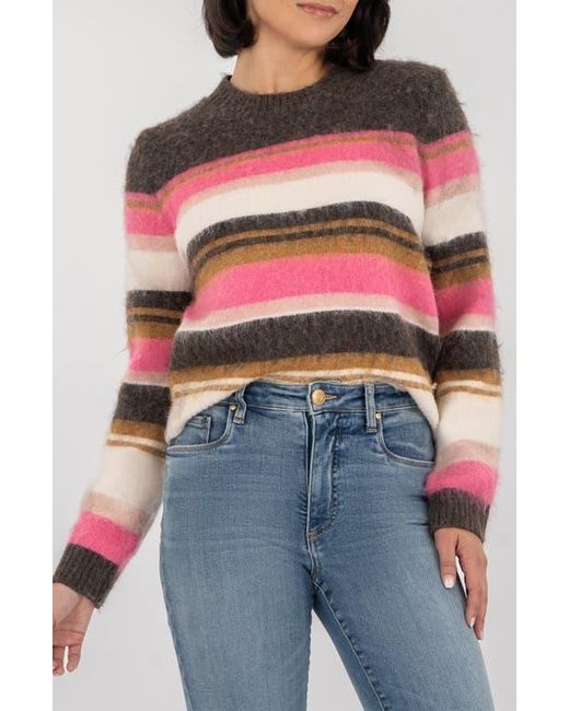 Kut From The Kloth Red Elvira Stripe Sweater