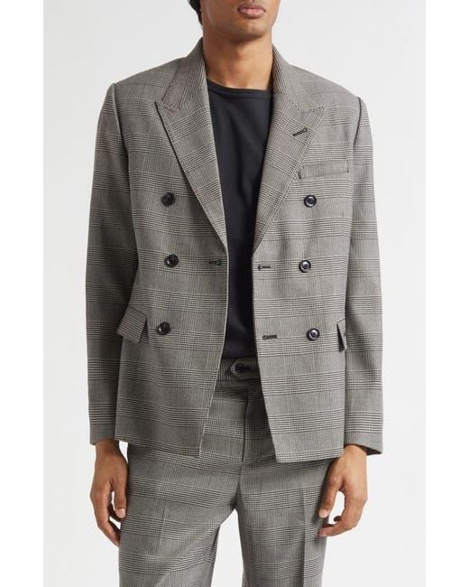 MIDNIGHT RODEO Gray Double Breasted Jacket for men