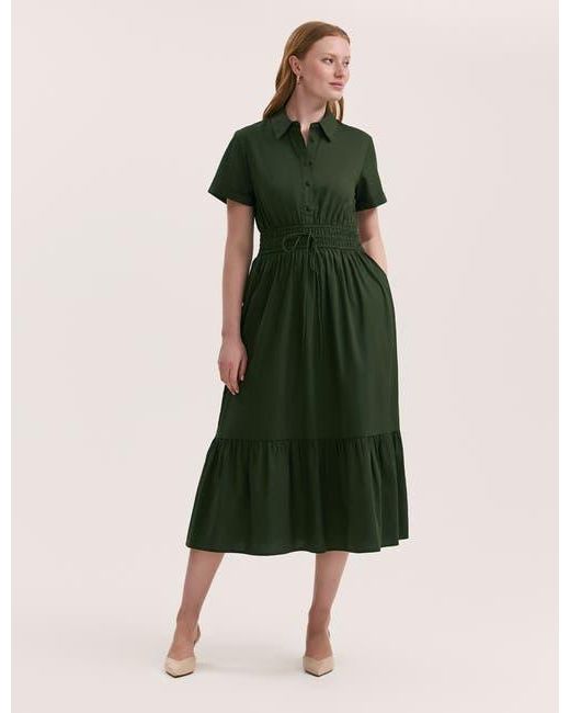 michael kors green dress Michael Kors Green Pleated Dress sz 14 l Michael's Luxury Consignment –  Michael's Consignment NYC