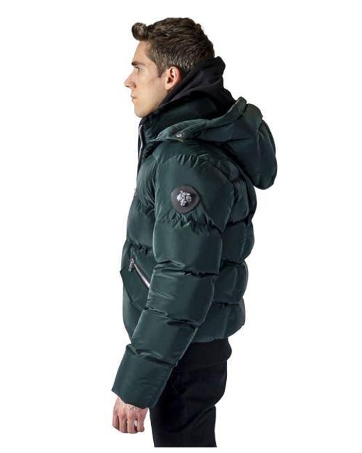 Woodpecker Blue Woody Bomber Quilted Coat for men