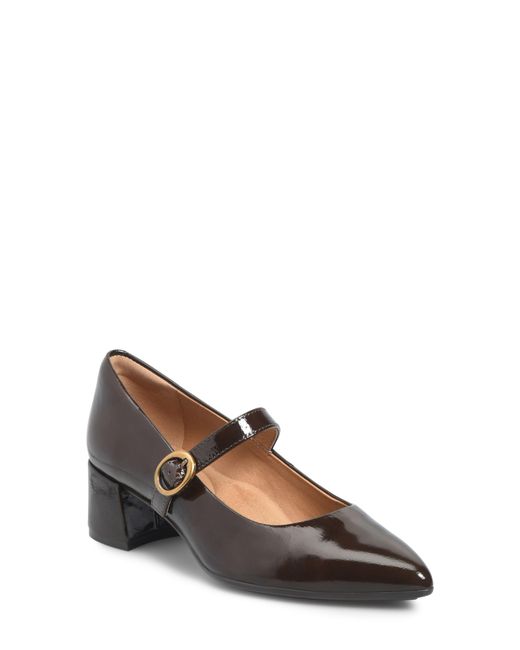 Söfft Black Stacy Pointed Toe Mary Jane Pump