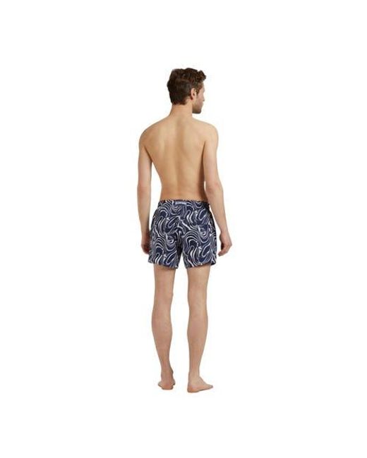 Vilebrequin Blue Stretch Short Swim Shorts Orcas for men
