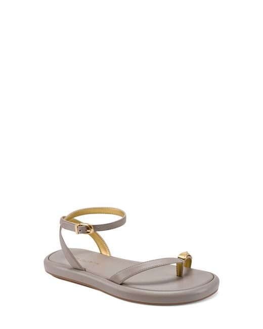 Donna Karan Metallic Tabitha Ankle Strap Sandal