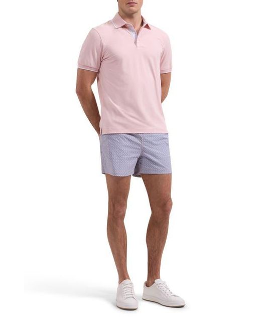 Bugatchi Red Performance Tipped Polo for men