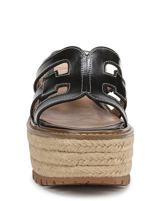 Sam Edelman Black Laine Platform Wedge Sandal