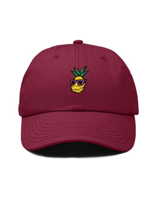 Alix Pineapple Embroidered Dad Hat for men
