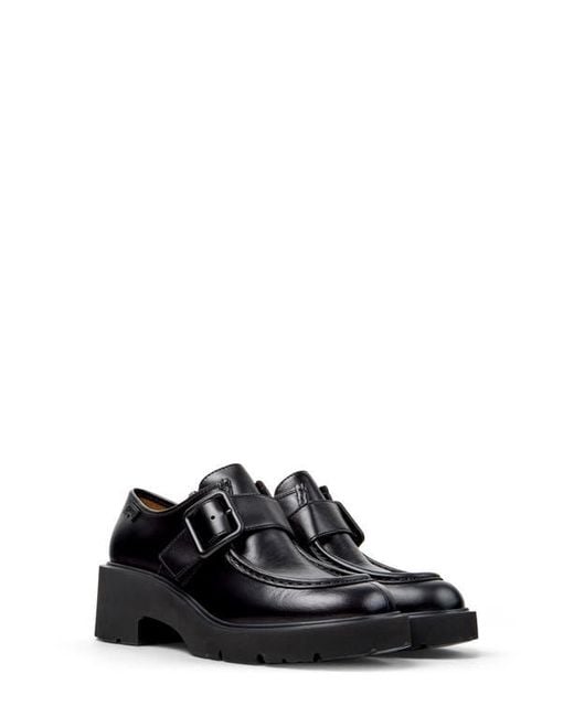 Camper Women's Black Milah Monk Strap Loafer