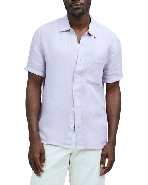 Madewell White Easy Linen Short-sleeve Button-up Shirt for men