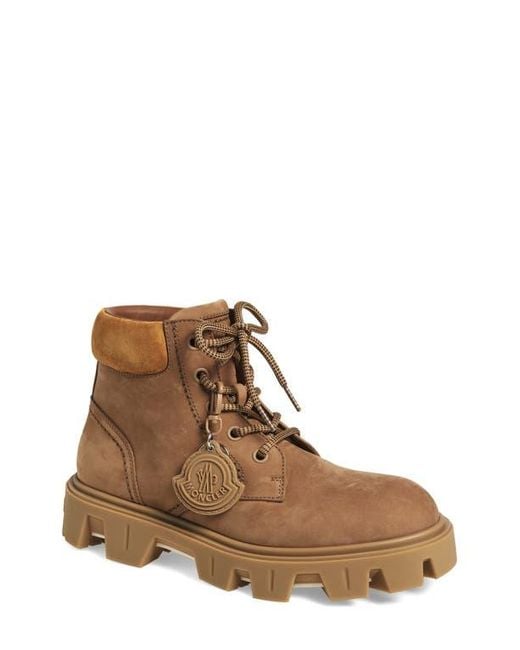Moncler Brown Peak City Lace-Up Boot for men