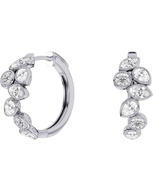 Everlee Metallic Frame Multi-Shape Lab Diamond Hoop
