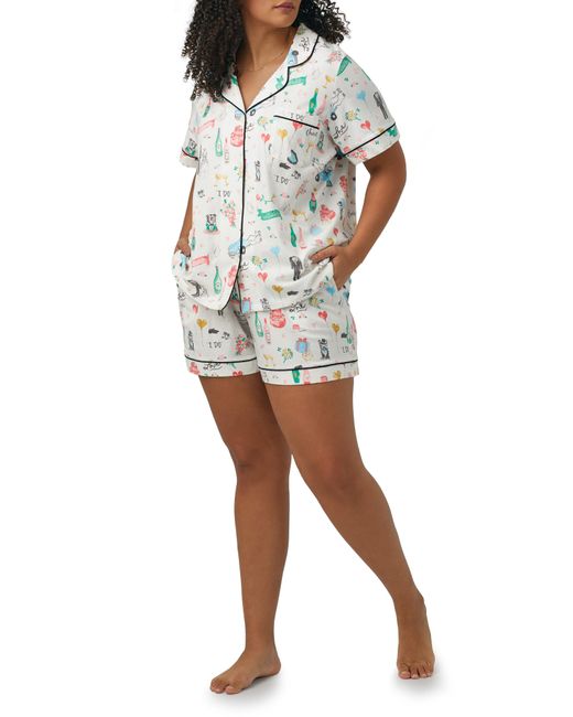 Bedhead Multicolor Print Stretch Organic Cotton Jersey Short Pajamas