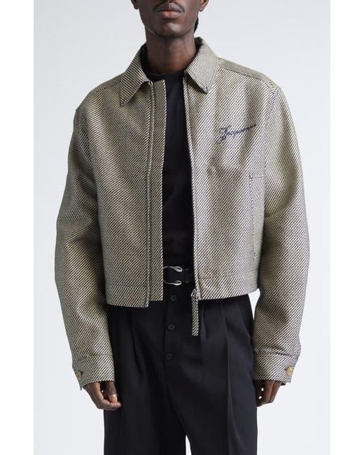 Jacquemus Gray Le Veste De-Nîmes Canevas Denim Jacket for men