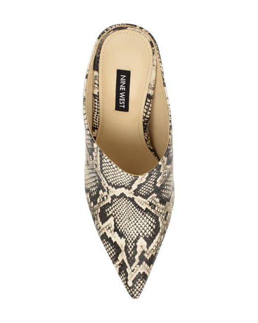 Nine West Metallic Amini Pointed Toe Mule