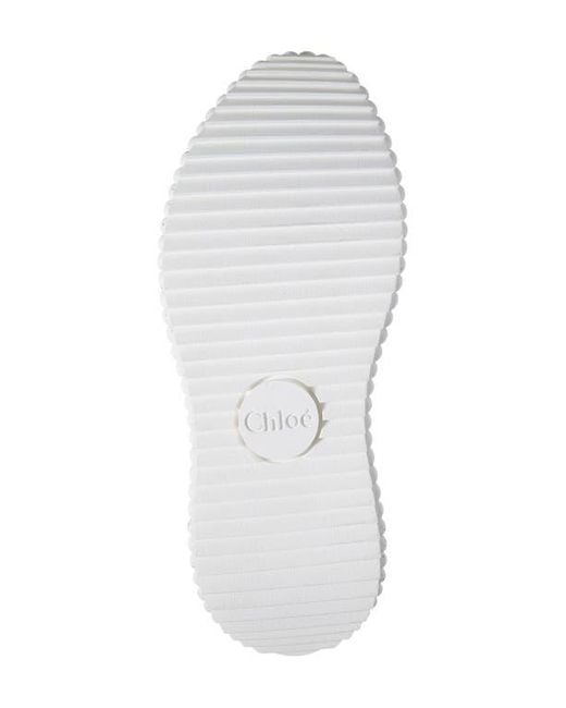 Chloé White Nama Platform Sneaker