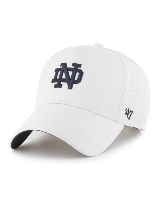 '47 White Notre Dame Fighting Irish Forward Vent Mvp Adjustable Hat for men
