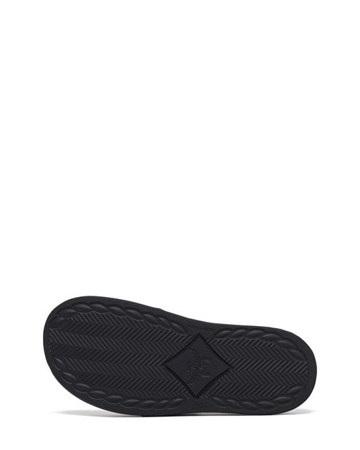 MCM Black Visetos Slide Sandal for men