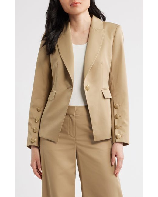 Tahari Natural One-Button Jacket