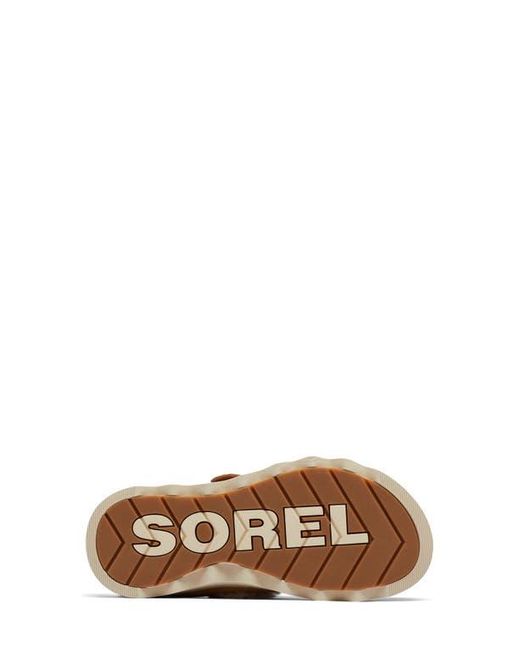 Sorel Brown Viibe Faux Fur Clog