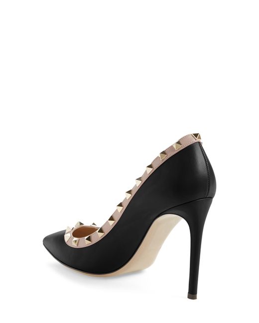 valentino rockstud pointy toe pump
