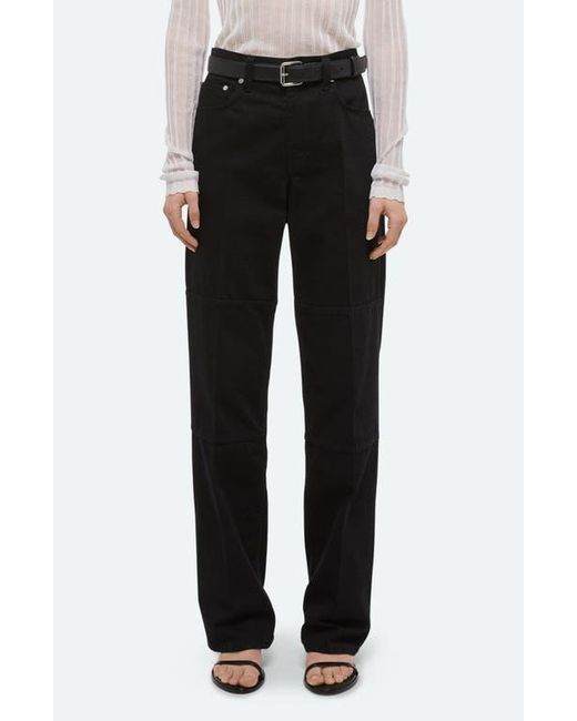 Helmut Lang Black Back Zip Carpenter Jeans
