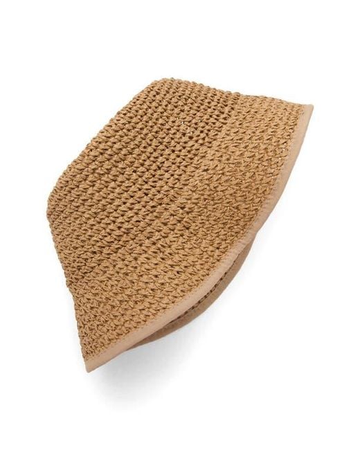 Mango Natural Crochet Bucket Hat