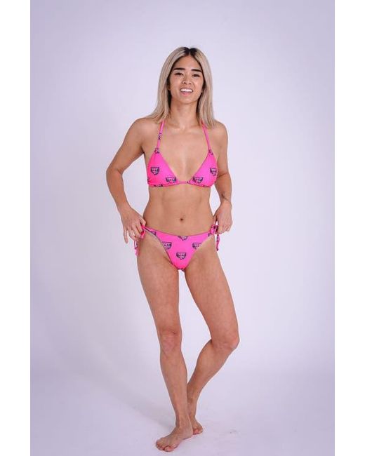 OOSC Pink Baewatch Tie Side Bikini Bottoms