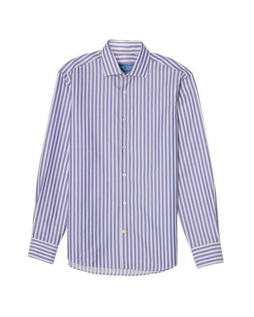 Robert Talbott Purple Reynolds Contemporary Multi Stripe Twill Shirt for men