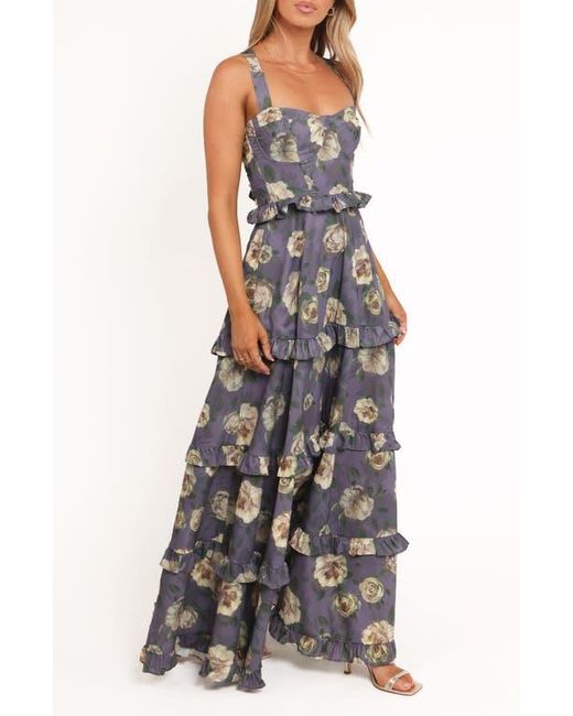 lillee floral print tiered maxi dress Lillee Tiered Maxi Dress - Pink Floral