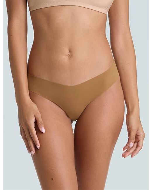Commando Brown Classic Solid Thong 5-Pack