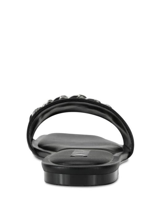 DKNY Black Dania Slide Sandal