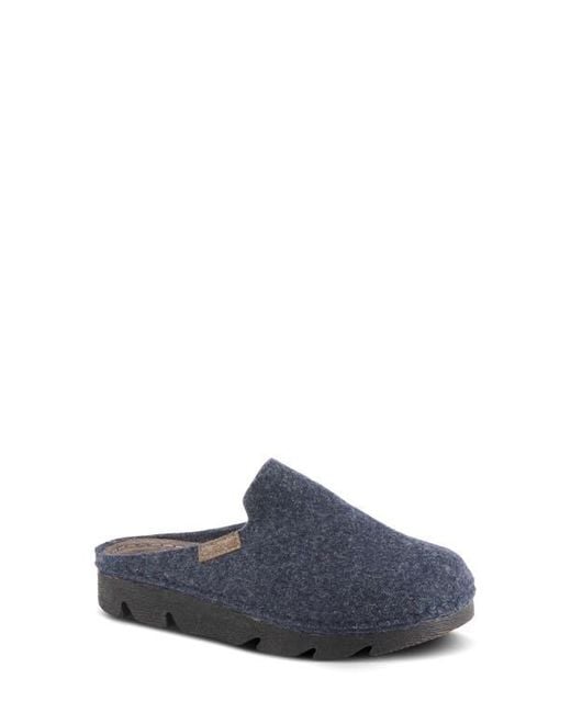 Flexus by Spring Step Blue Cloggish Mule