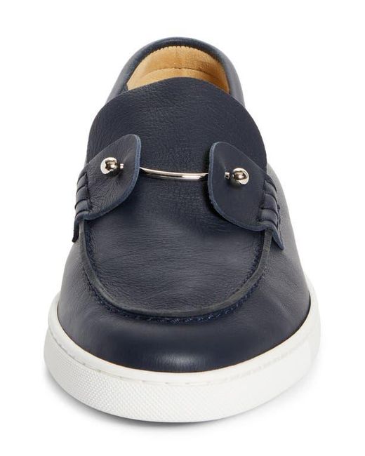 Christian Louboutin Blue Chambeliboat Flat Loafer for men