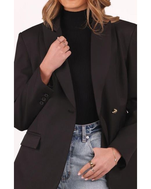 Petal & Pup Black Danity One-Button Blazer