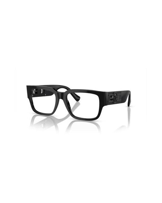Versace Black 53Mm Square Optical Glasses for men