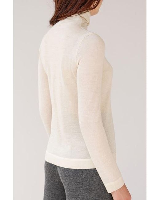 SSKEIN White T Neck Pullover