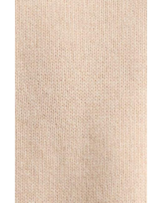 Reformation Natural Cove Crewneck Cashmere & Wool Sweater