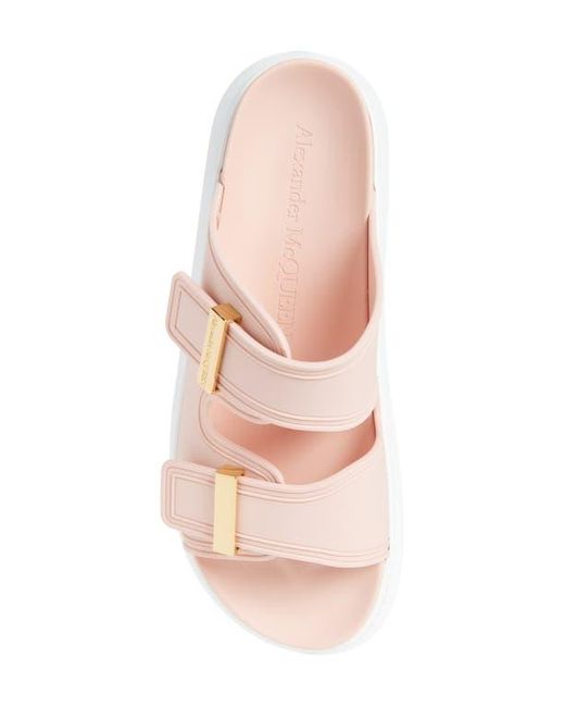 Alexander McQueen Pink Hybrid Slide Sandal