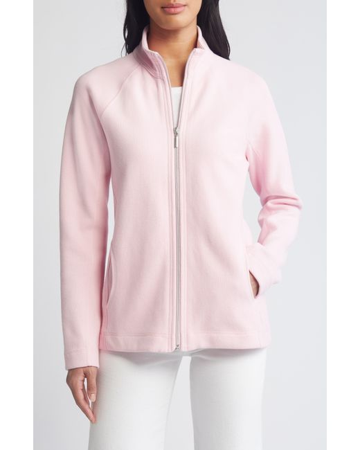 Tommy Bahama Pink New Aruba Zip-up Stretch Cotton Jacket