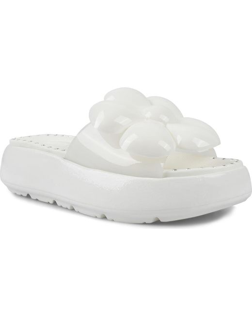 Zigi White Arria Platform Sandal