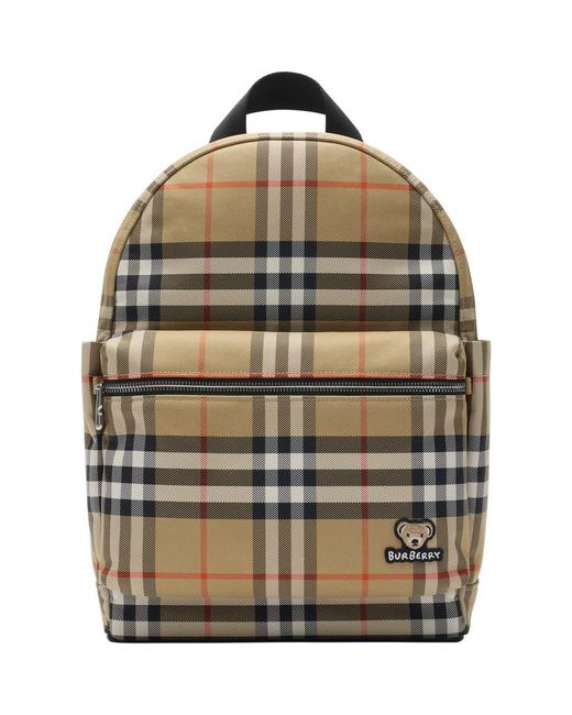 Burberry Brown Check Backpack