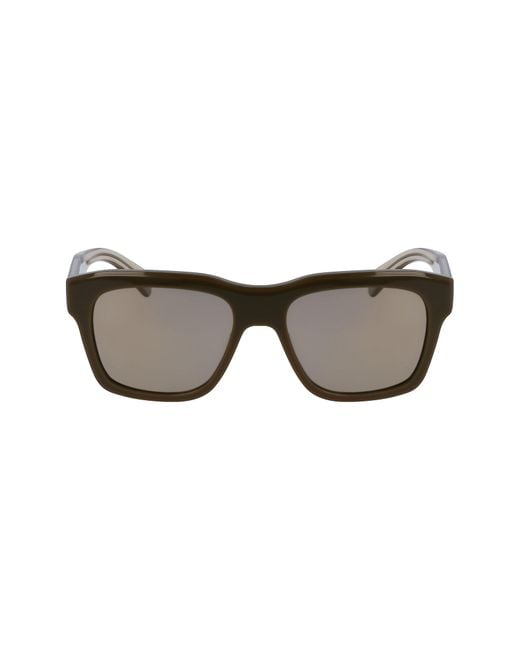 Ferragamo Green 56Mm Polarized Rectangular Sunglasses for men