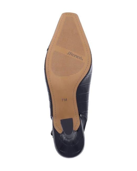J. Reneé Blue Prissy Slingback Pump