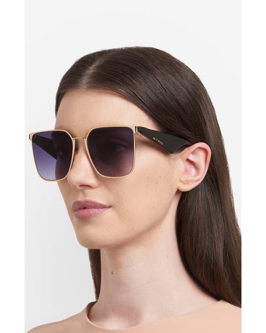 Etro Black 58Mm Gradient Square Sunglasses