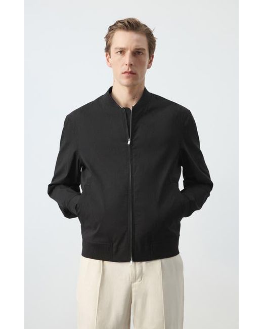 Mango Black Bomber Jacket for men