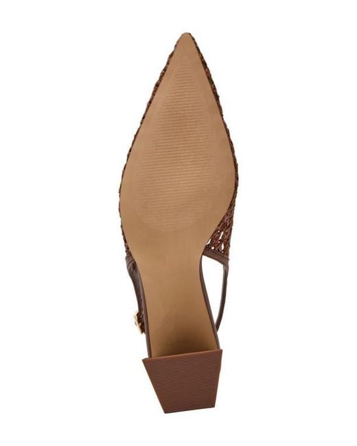 Steve Madden Brown Robyn Pointed Toe Slingback Pump