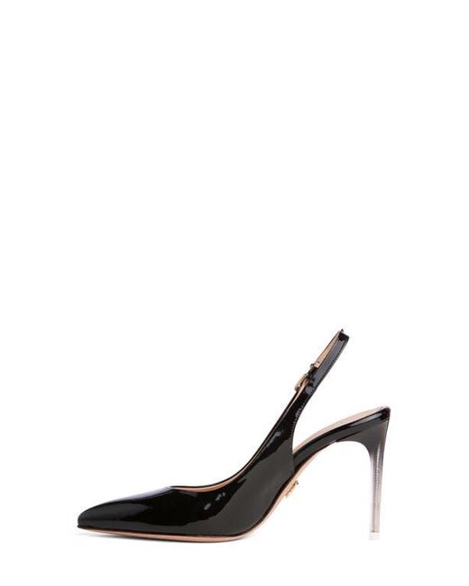 Beautiisoles Black Marjorie Slingback Pointed Toe Pump
