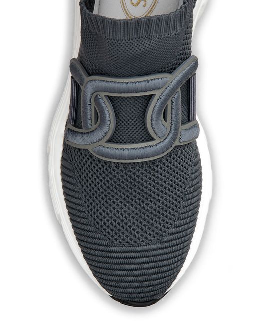 Tod's Kate Knit Slip-on Sneaker in Black | Lyst