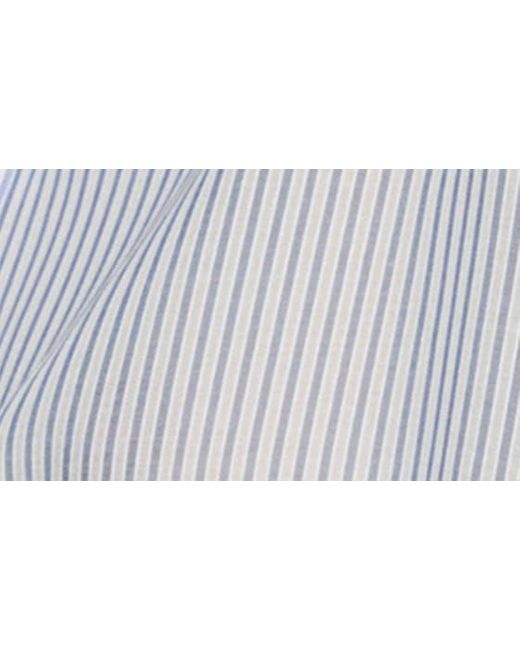 Mango Blue Zaro Stripe Oversize Button-up Shirt